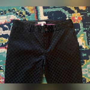 Banana Republic Hampton Pant Navy Blue Checkered Cropped Pants